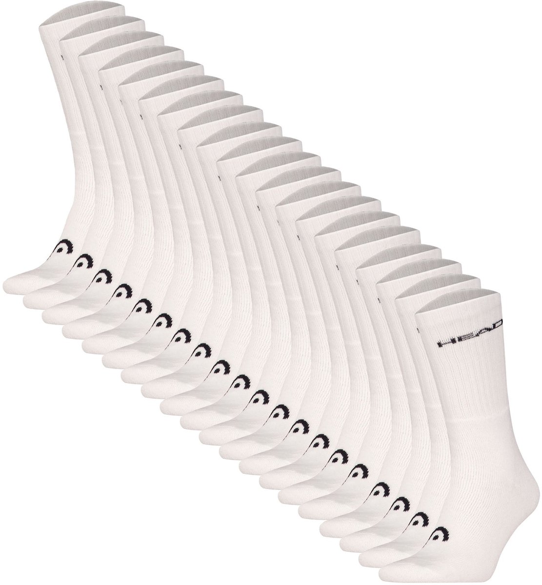 Head Sokken HEAD ELEMENTS ALL SPORTS CREW 20P ECOM Set van 20 Wit