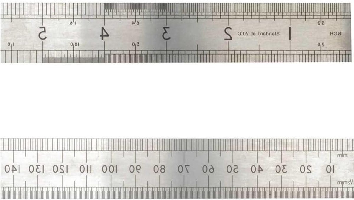 Precisie Liniaal - Meetlat Staal - Nauwkeurig Meten - Roestvrij Staal - 1000 mm - Zilver