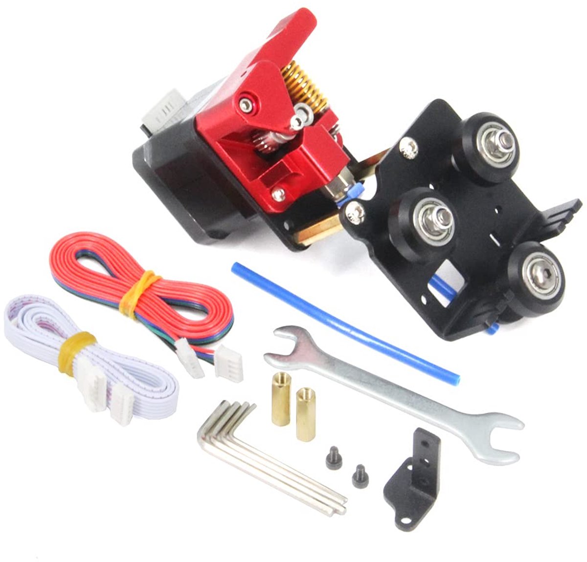 Katrollen Upgrade Ondersteuning Plaat met Motor Kit Gemakkelijk Print Flexibele Filament voor Ender 3 V2 Ender 3 serie CR-10serie (Dual Extruder Support Motor Kit)