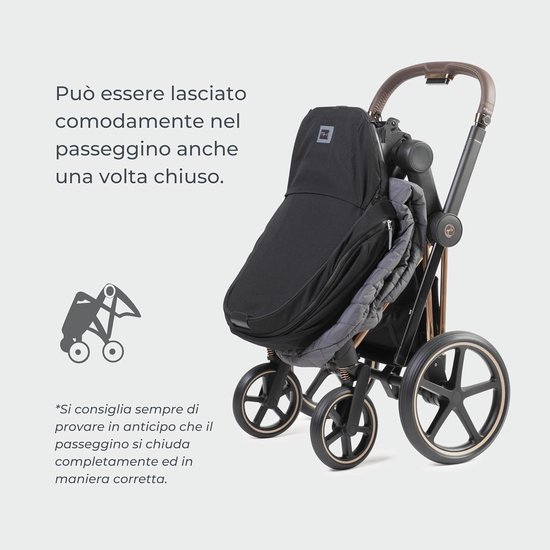 Universele Voetenzak - Kinderwagen Zak - Baby Warm Houden - Gerecyclede PET Vulling - 100 cm - Grijs van Universele — afbeelding 4