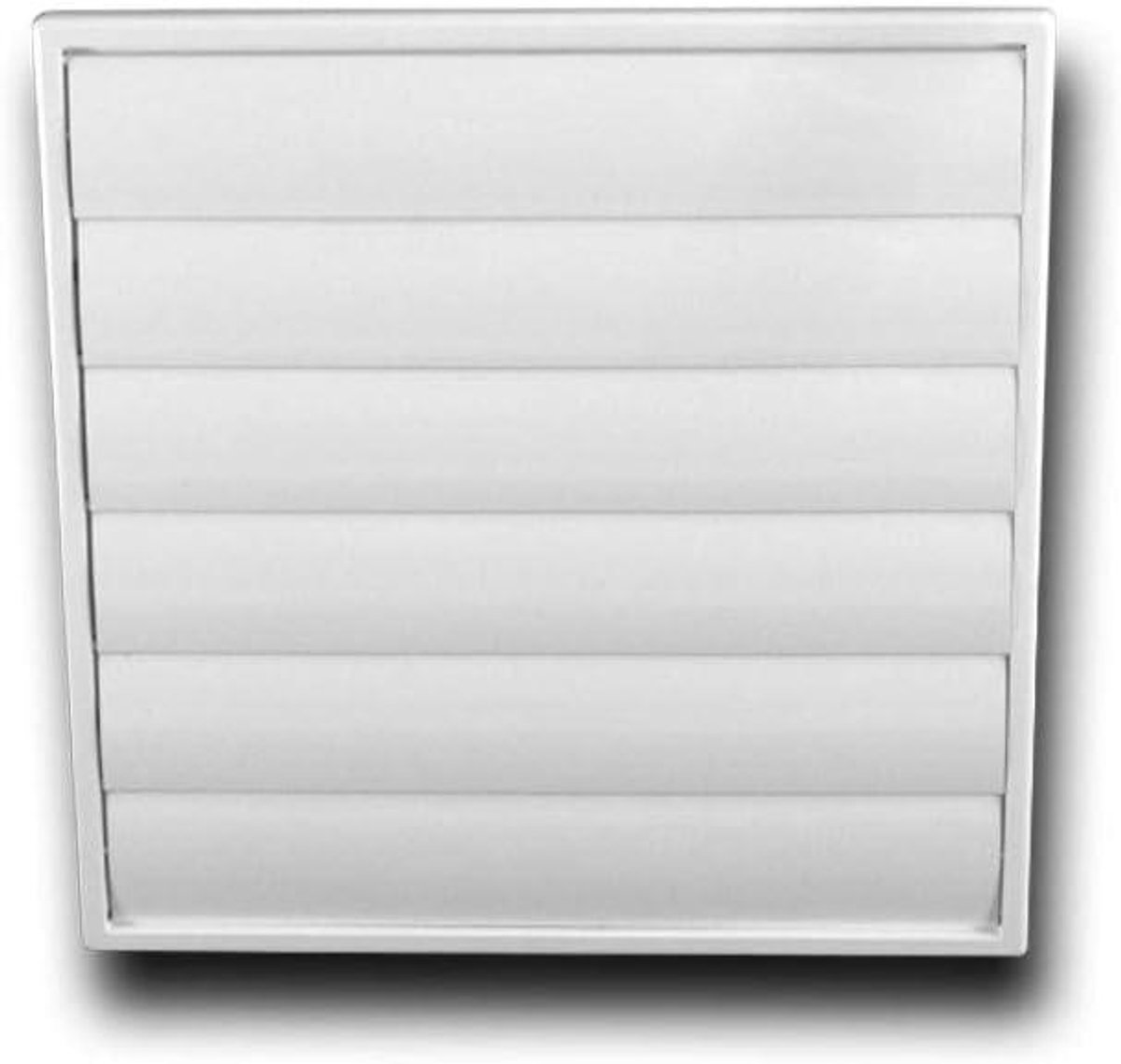 Zelfsluitend Ventilatie Rooster met Flens en Insectenhor Ø150 Wit