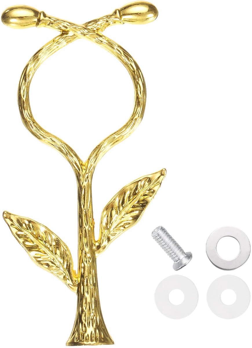 1-traps taartplateau standaard met metalen handvat, taartstandaard, cupcake-bord, dessert, accessoires voor bruiloftsfeesten, cake, goud (schroef)