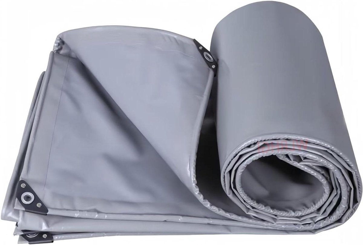 Waterdicht Zeildoek - Afdekzeil Tarp - Bescherming Buiten - UV- en Weerbestendig - 1.5 x 25 m - Grijs