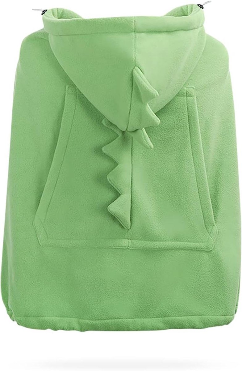 Babydraaghoes - Draagdoek cape - Baby warm houden - Universele pasvorm - 321 x 248 x 146 cm - Groen