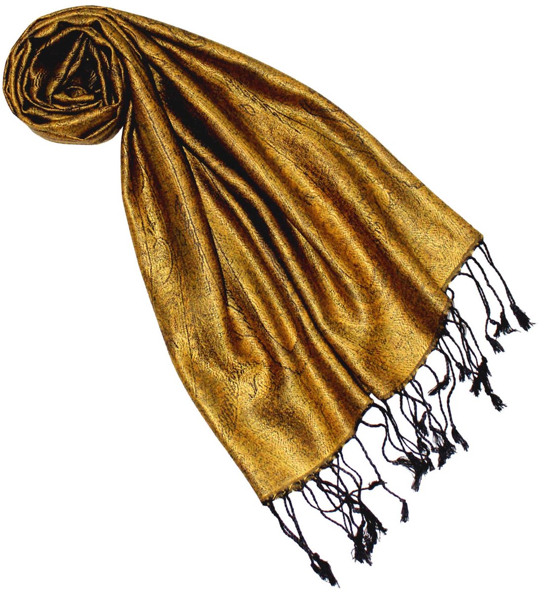 CANA luxe Pashmina sjaal sjaal sjaal jacquard geweven 100% zijde paisley patroon zijdedoek zijdepashmina meerkleurig 70 x 190 cm