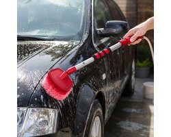 Dirt Devil Autowasborstel met Wateraansluiting - Wasborstel Auto met Waterregeling - Autoborstel Ca. 51 cm - Waterborstel Auto voor Tuinslang