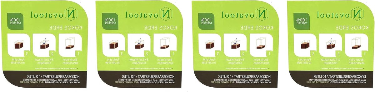 Kokosstenen Humusbaksteen - Kokosaarde Bloemenaarde - Planten Kweken - 100% Biologisch Afbreekbaar - 40 Liter Totaal - Bruin
