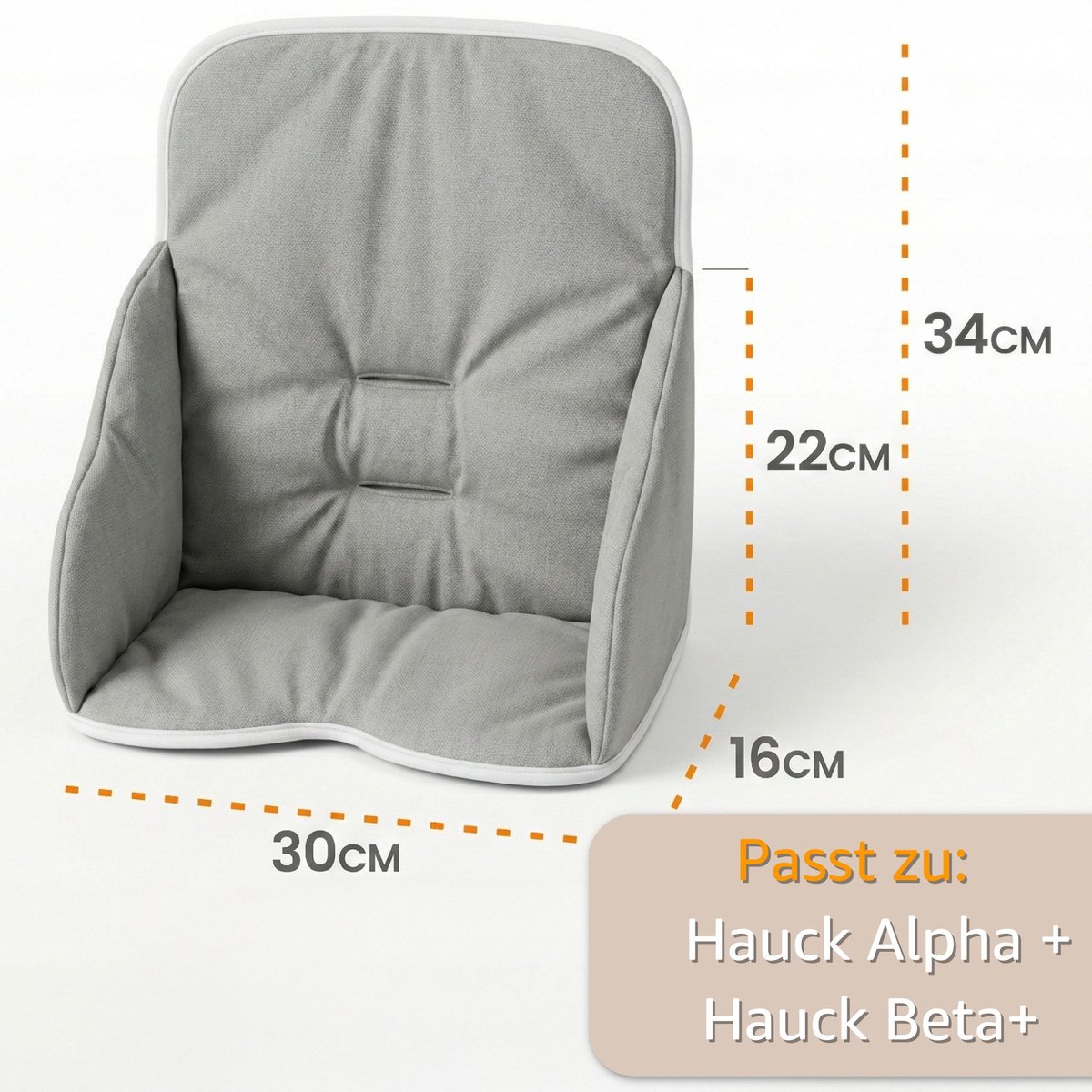 Verkleiningskussen Kinderstoel High Chair Seat Reducer - Universele Bekleding Hauck Stokke Babystoel Zitkussen Voedingstoel Cover Stoelopvulling Giraffen – foto 2