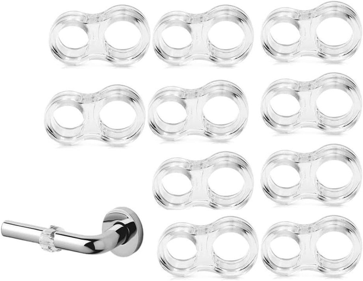 Deurstopper Set - Deurklink Buffer - Muren Beschermen - Stootabsorberend PVC - 10 Stuks - Transparant