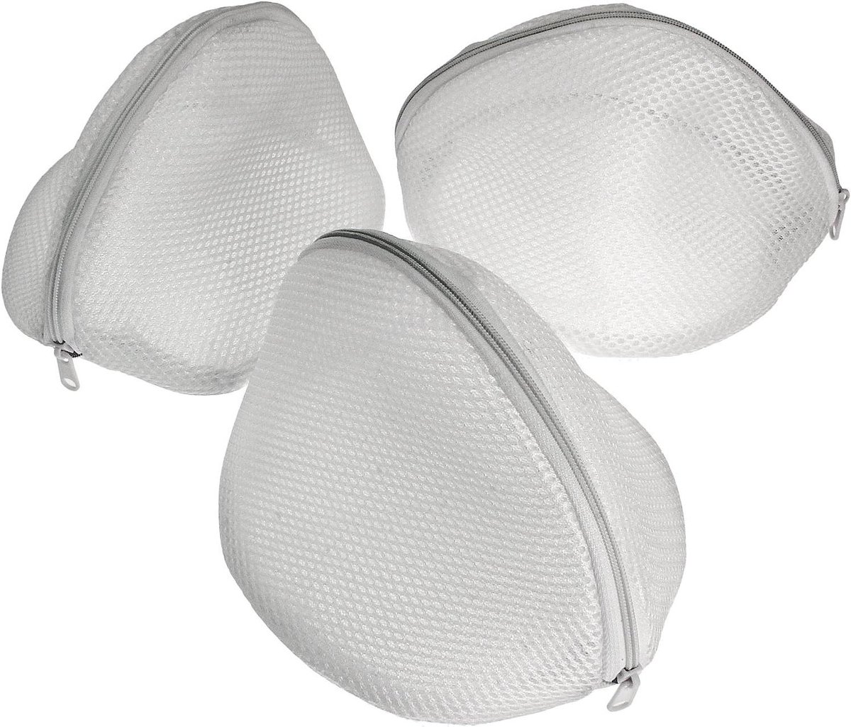 Waszakken Lingerie - Ondergoed Net - Beschermend Wassen - Vormbehoud Draad - Set van 3 - Wit