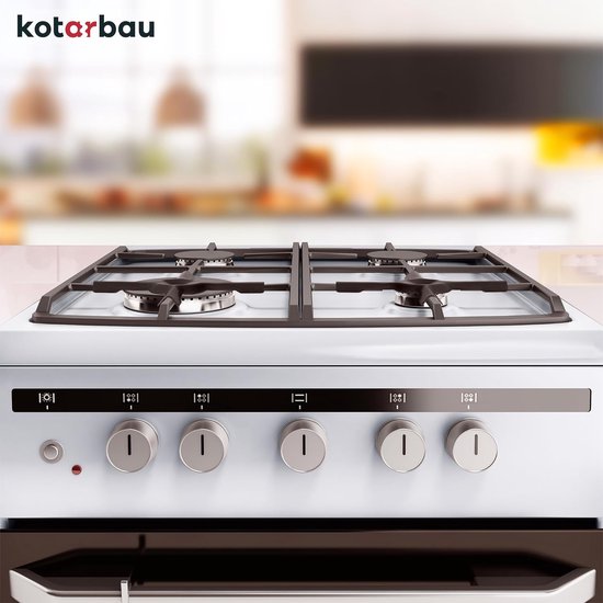 Gaskookplaat Opzetstuk - Kookkruis - Kamperen Koken - Onderhoudsvriendelijk Emaille - 130x130 mm - Zwart — afbeelding 4