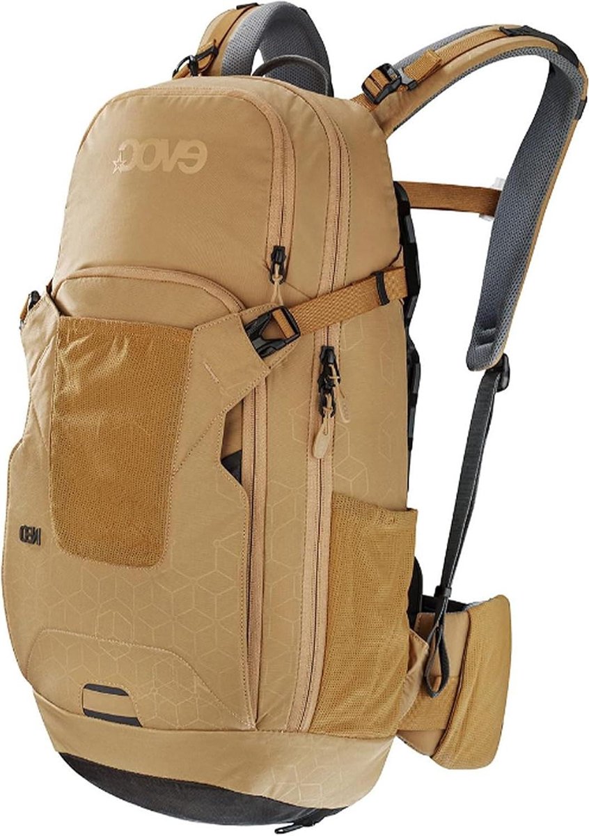 Beschermende Rugzak - Veiligheidstas - Mountainbiken - Geïntegreerde Rugbescherming - 16 Liter - Antraciet