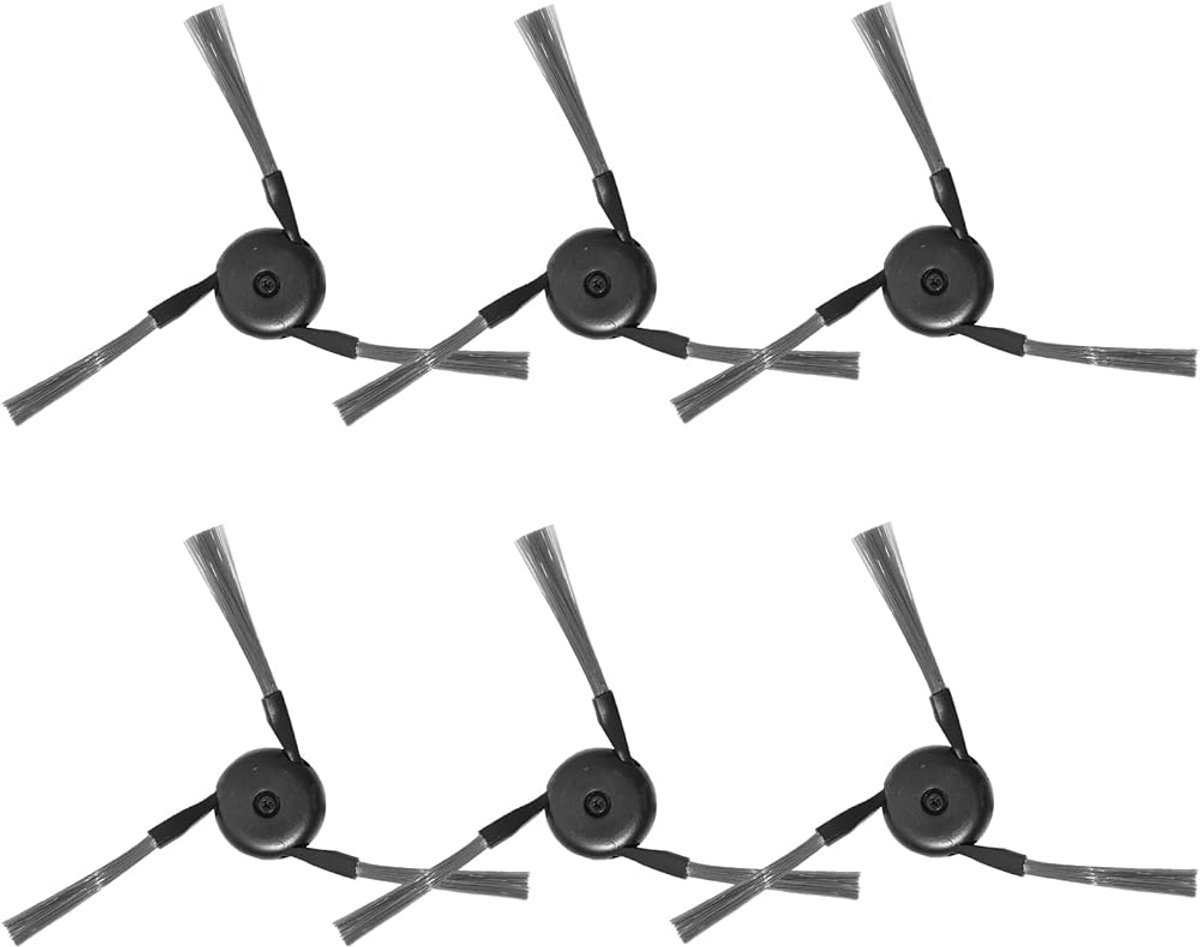 Geschikt voor Dreame D20 Pro Plus, X40 Ultra, X40 Master, L40 Ultra, L40s Pro Ultra, X50 Ultra, L50 Pro Ultra, X50 Ultra Complete, V50 Ultra Complete, X40 Ultra Complete robotstofzuiger accessoires, zijborstel, set van 6-Stijl 1