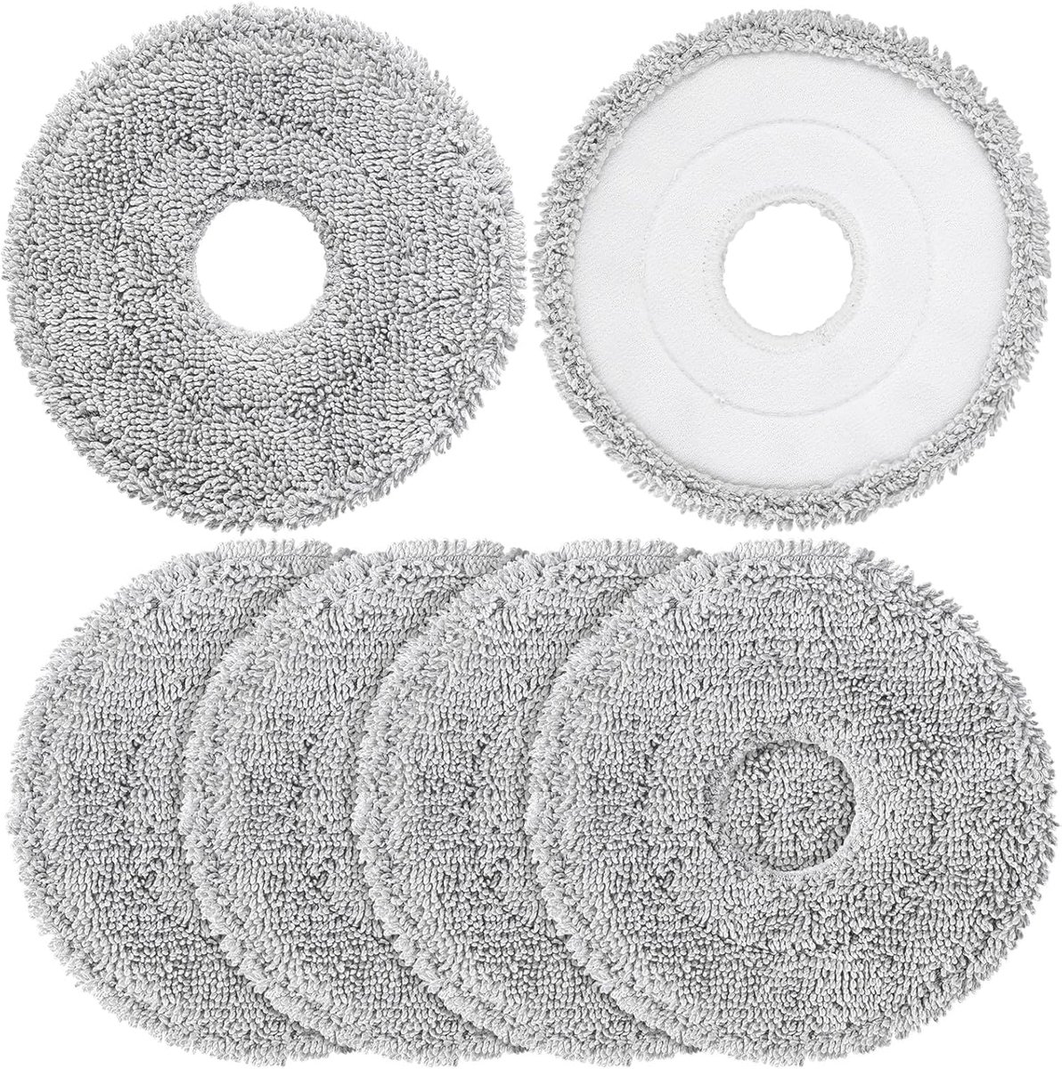 Vervangende dweilmatten geschikt voor geschikt voor Dreame L10 Ultra/L10S Pro/L10S Ultra/L10S Pro Ultra Heat/L10 Prime/L20 L30 L40 L50 Ultra/X30 X40 X50 Ultra en geschikt voor T3OS/T50 series en Mova P10/P50 robotstofzuigers - set van 6 stuks