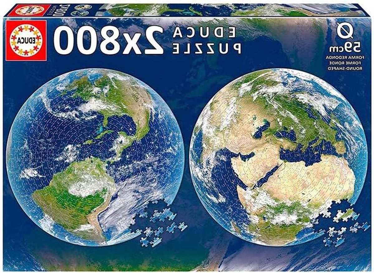 Ronde Puzzels - Planeet Puzzels - Ontspanning Thuis - Dubbele Set - 800 Stukjes - Meerkleurig
