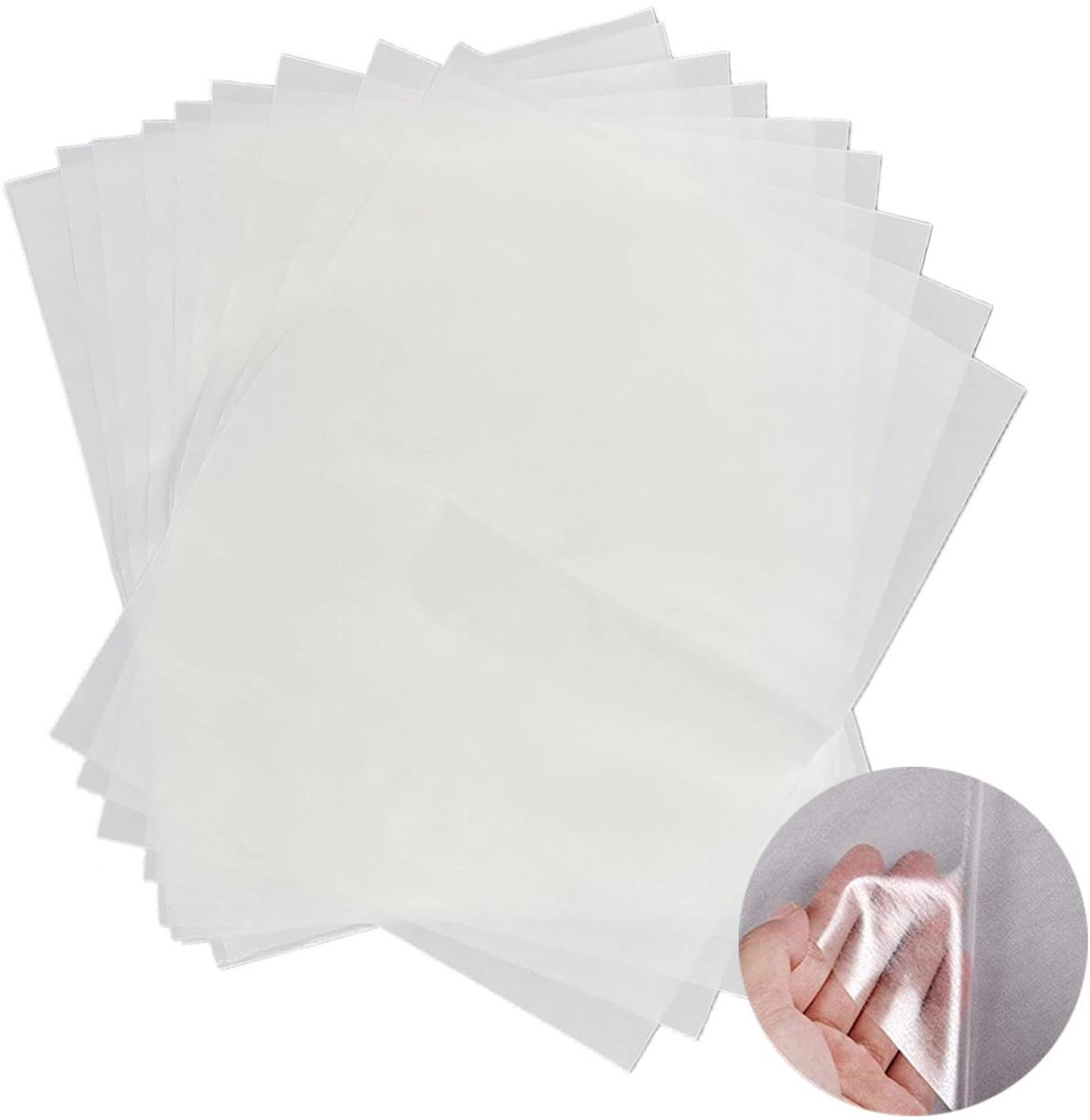 Strijkbare Versteviging - Dubbelzijdig Plakfolie - Kleding Repareren - Zonder Naaien - 20x30 cm - Wit