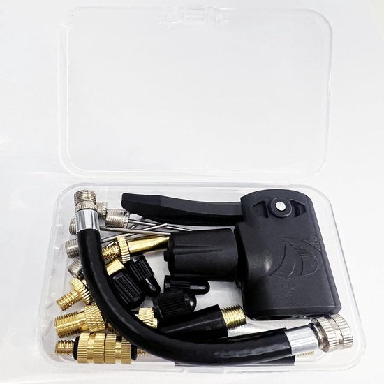 Fietsventieladapter voor Presta en Schrader met Luchtslang en Naaldset voor Opblaasbare Voorwerpen — afbeelding 4
