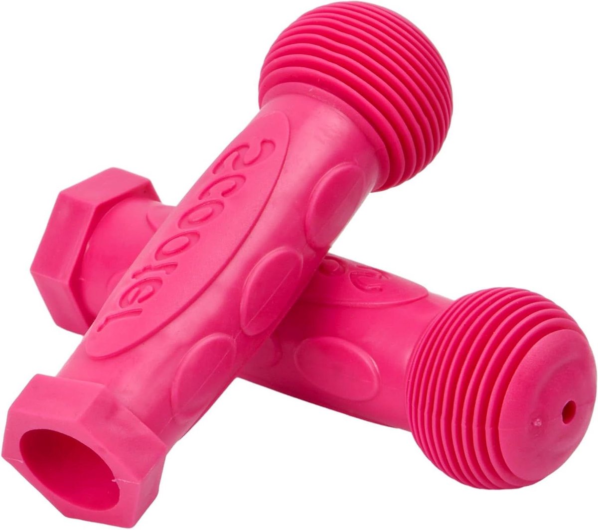 Step handgrepen - Stuur handvatten - Veilig rijden - Antislip rubber - 12 cm lengte - Roze