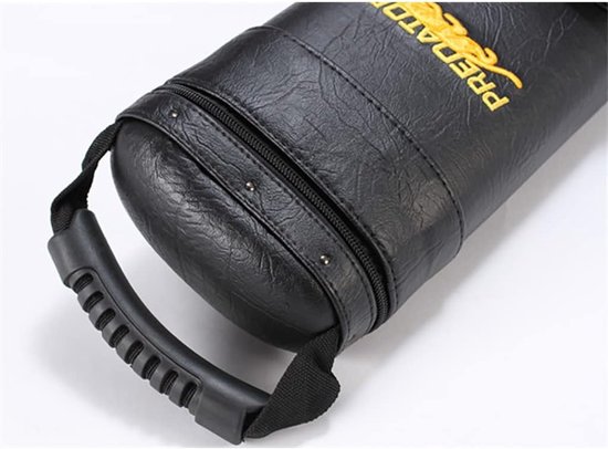 Biljartkeu Tas - Poolkeu Houder - Biljart Accessoires - Stevig PU Leer - 4 of 6 Gaten - Zwart — afbeelding 5