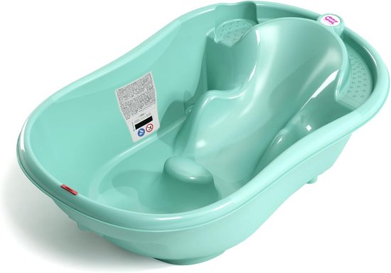 Ergonomisch ontworpen babybadje voor baby's van 0-12 maanden - grijs. — afbeelding 2