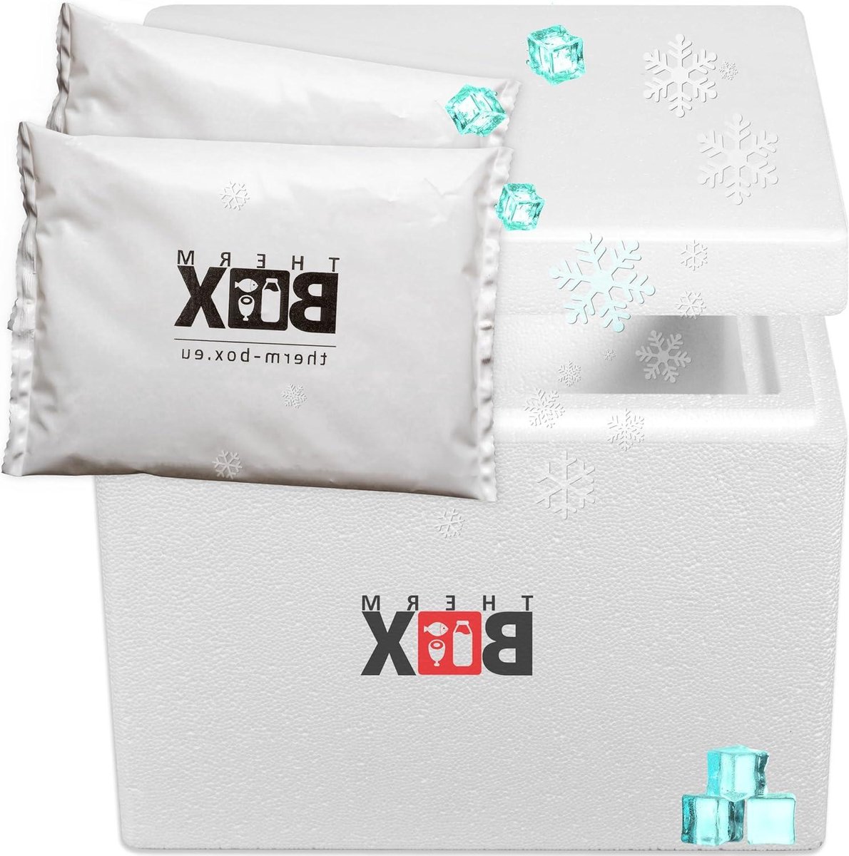 Isolatiebox - Koelbox - Eten vervoeren - Inclusief koelelementen - 132 liter - Wit