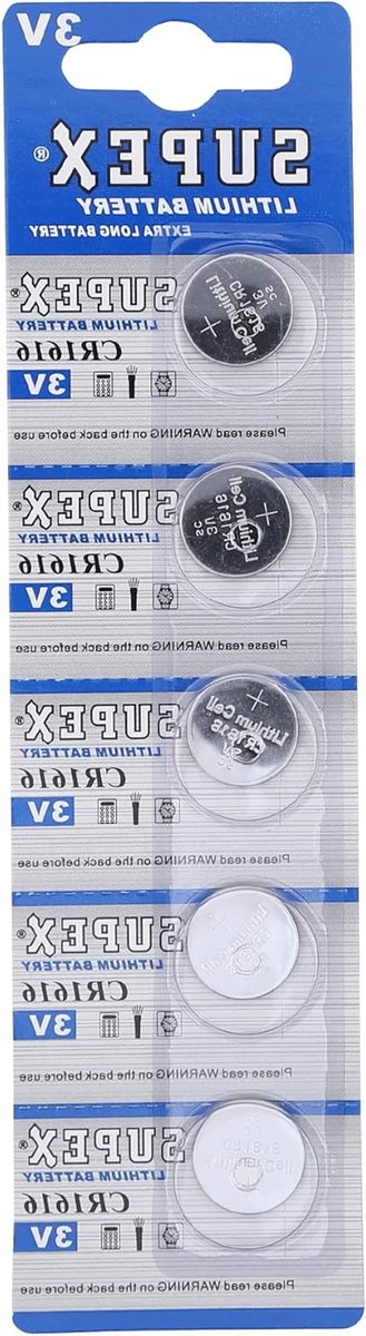 Knoop Batterij - Lithium Batterij - Apparaten Voeden - Lithium Element - CR1616 - zilver