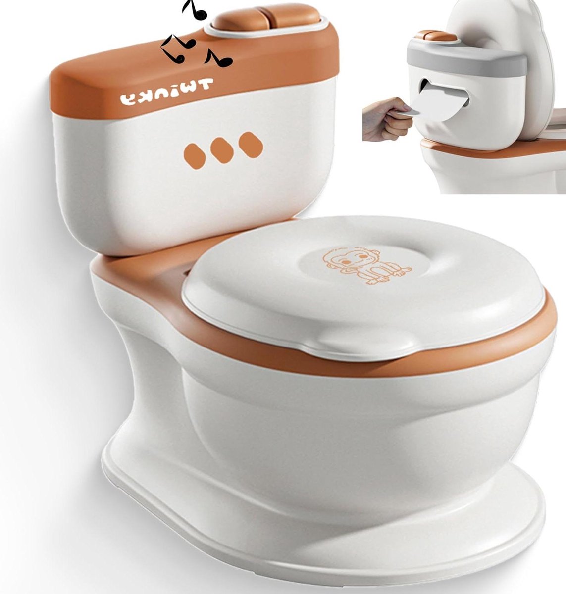 Potje voor baby en kind - Potjestrainer kindertoilet - Zindelijkheidstraining - Met spoelgeluid en muziek