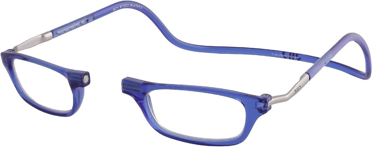 Leesbril Heren XL - Leesbril met Magneet - Comfortabel Lezen - Voorhoofdsluiting - 2 cm rekbaar - Blauw