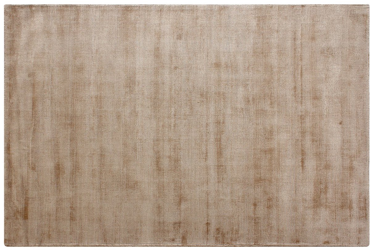 Vente-unique Handgeweven vloerkleed - 160 x 230 cm - Taupe - 1800g/m² - MOLINI