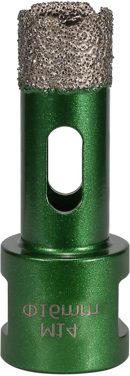 Diamantboorkroon - Tegelboor M14 - Boren in steen - Vacuüm gesoldeerd - 16 mm - Groen