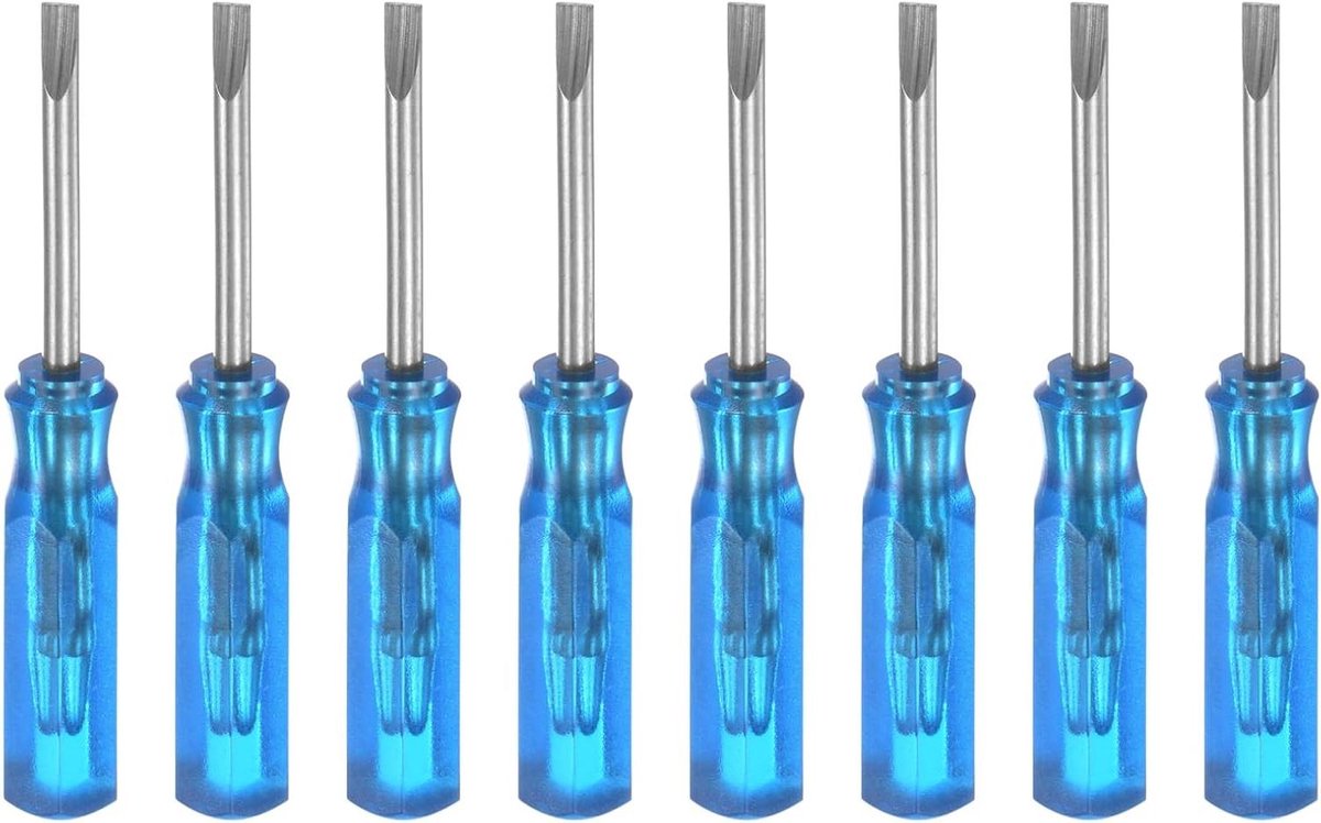 Mini Schroevendraaiers - Precisie Schroevendraaier Set - Kleine Reparatie - Magnetische Kop - 45 mm Lengte - Blauw