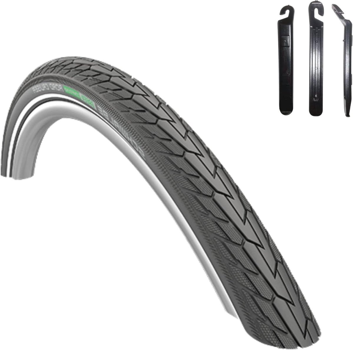 Fietsbanden - Banden Set - Fietsen Onderhoud - Met Reflectie - 37-622 - Zwart