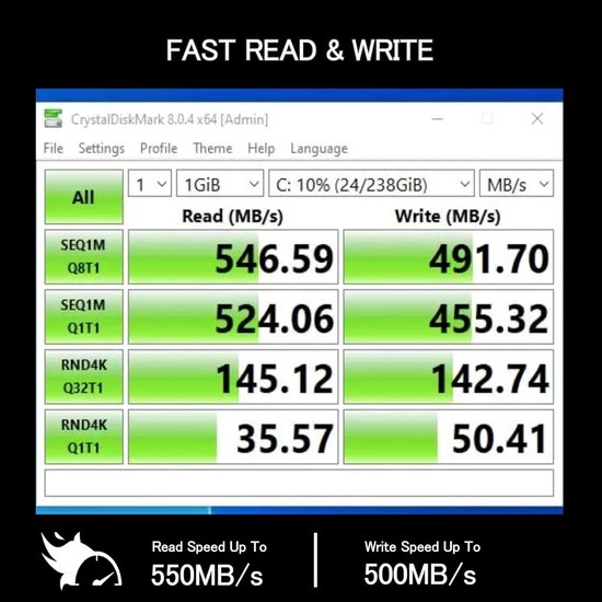 Interne SSD - Mini SSD Harde Schijf - Sneller opstarten - 3D NAND Flash Technologie - 256 GB - Niet gespecificeerd — afbeelding 3