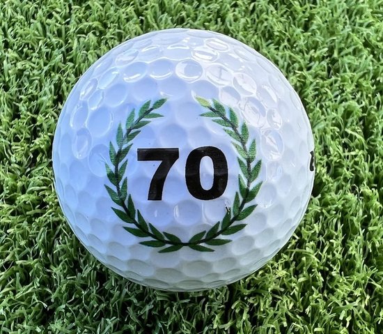 Golfballen Set - Golf Cadeau - Verjaardag Vieren - Happy Birthday Motief - 3 Stuks - Wit — afbeelding 4