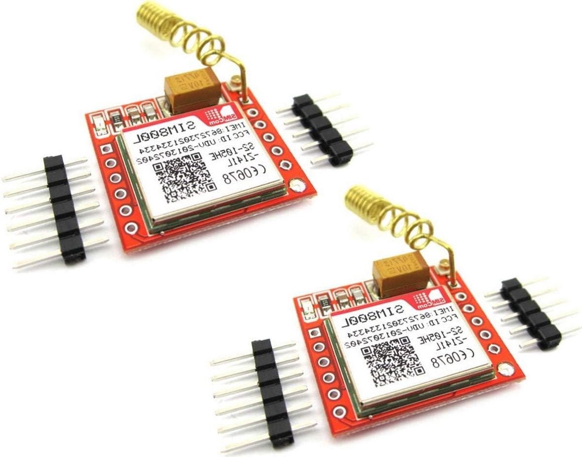 GSM Module - GPRS SIM Board - IoT Projecten - Quad Band Netwerk - 2.5cmx2.3cm - Groen