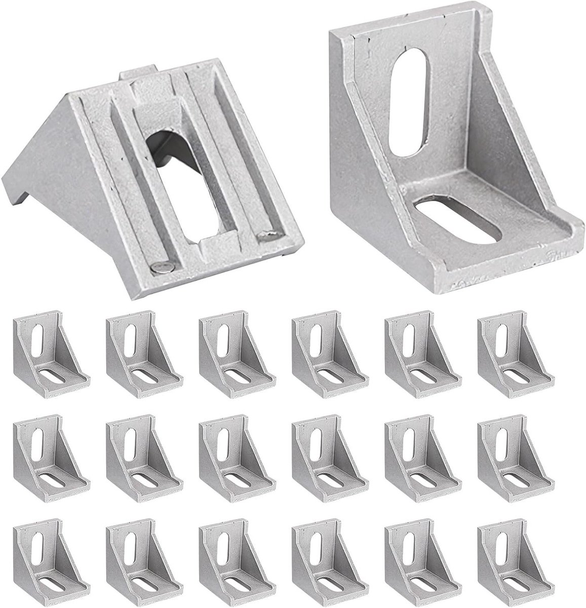 Hoekverbinders Aluminium Profiel - Profiel L-hoek - Constructie Bouwen - Roestbestendige Legering - 30 x 30 mm - Zilver