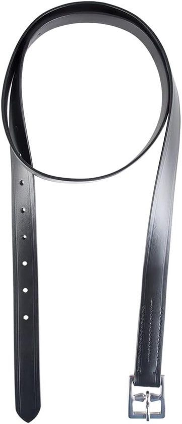 Stijgbeugelriem Synthetisch - Rijbroek Riem - Paardrijden - Eenvoudig te Reinigen - 150 cm - Zwart