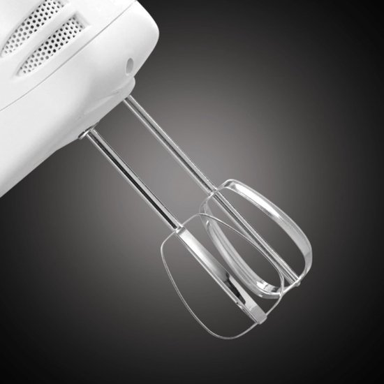 Handmixer - Mixer Keukenmachine - Beslag Maken - 6 Snelheden - 17.5 cm - Wit — afbeelding 3