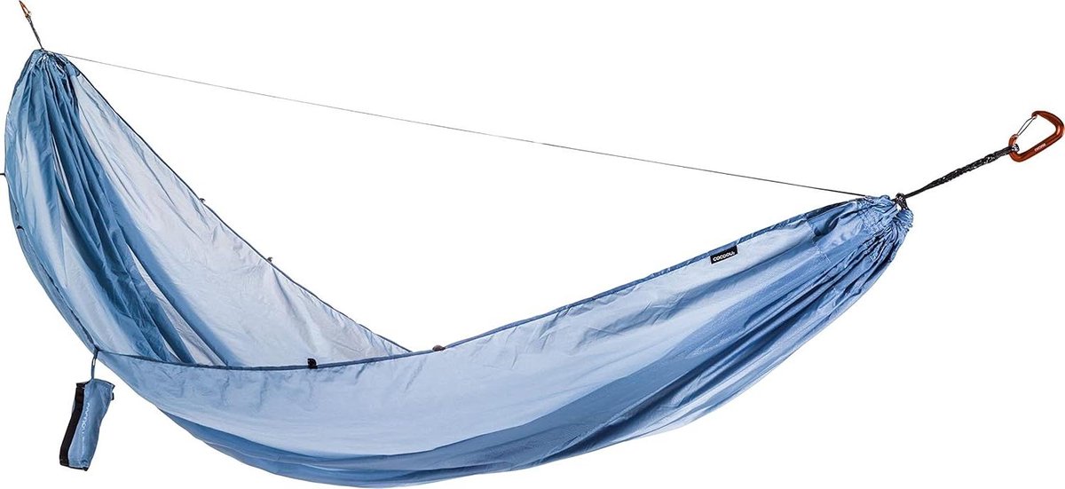 Ultralichte Hangmat - Kampeerhangmat Outdoor - Ontspannen in Natuur - Sterk Ripstop Nylon - 325 x 148 cm - Blauw