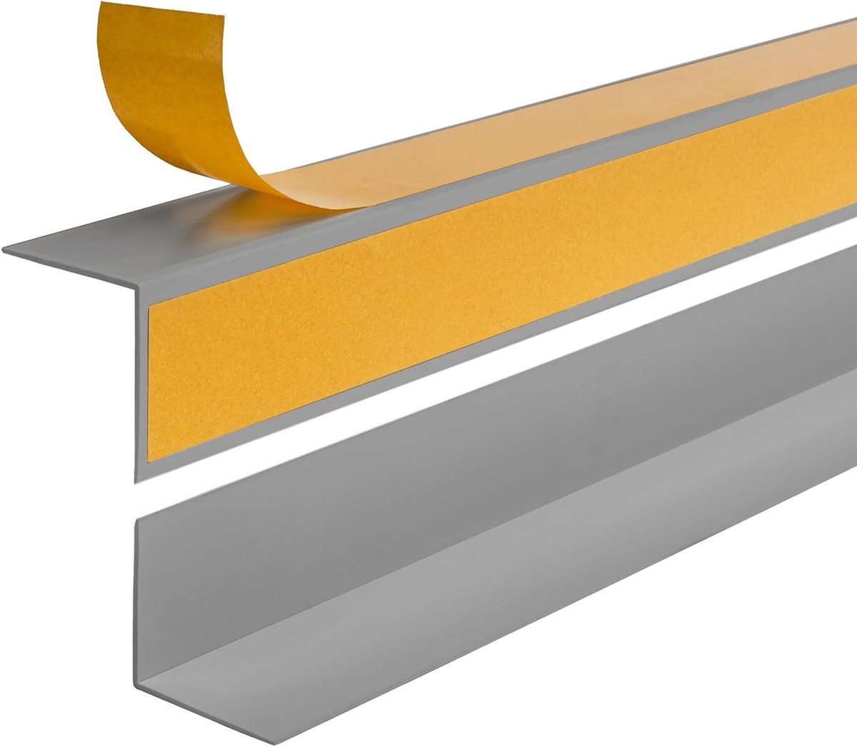 Hoeklijst PVC - Randbescherming Lijst - Binnenhoeken Afwerken - Zelfklevende Montage - 100 cm x 30 mm - Donkergrijs