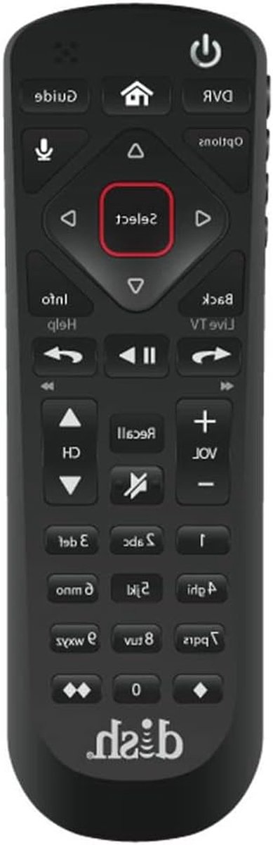 Afstandsbediening - Universele Remote - TV Bediening - Spraakopdrachten - 23.5 x 17.15 x 10.16 cm - Zwart
