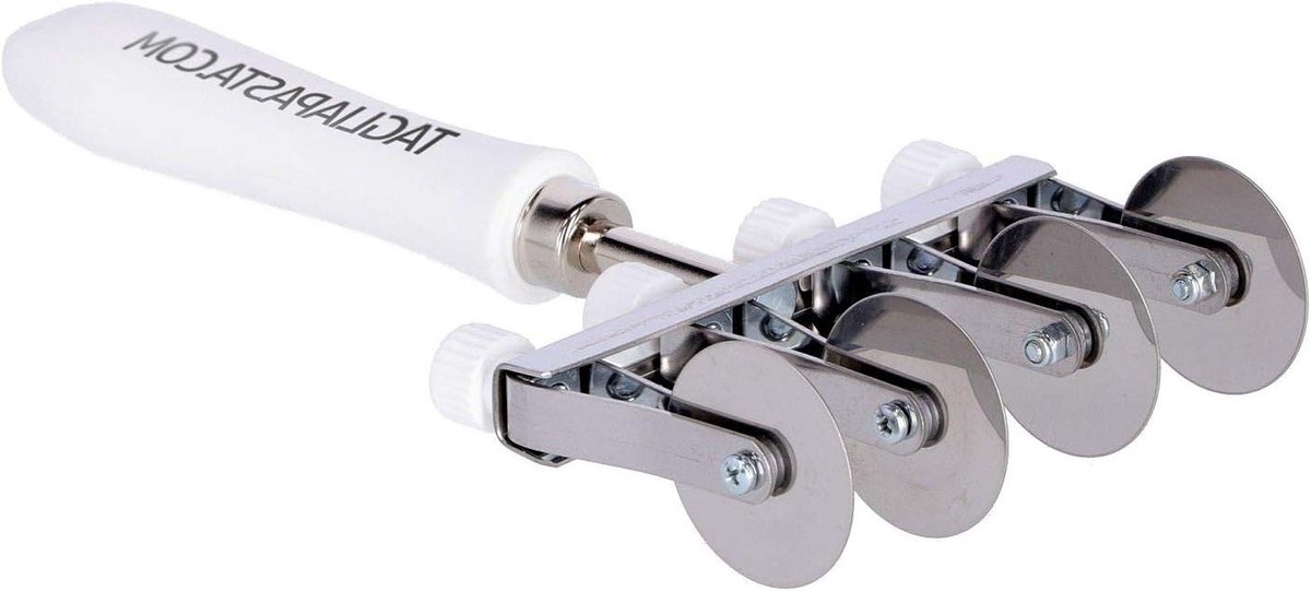 Verstelbare Pasta Cutter - Deegsnijder Ravioli - Snijden van Pasta - 4 RVS Wielen