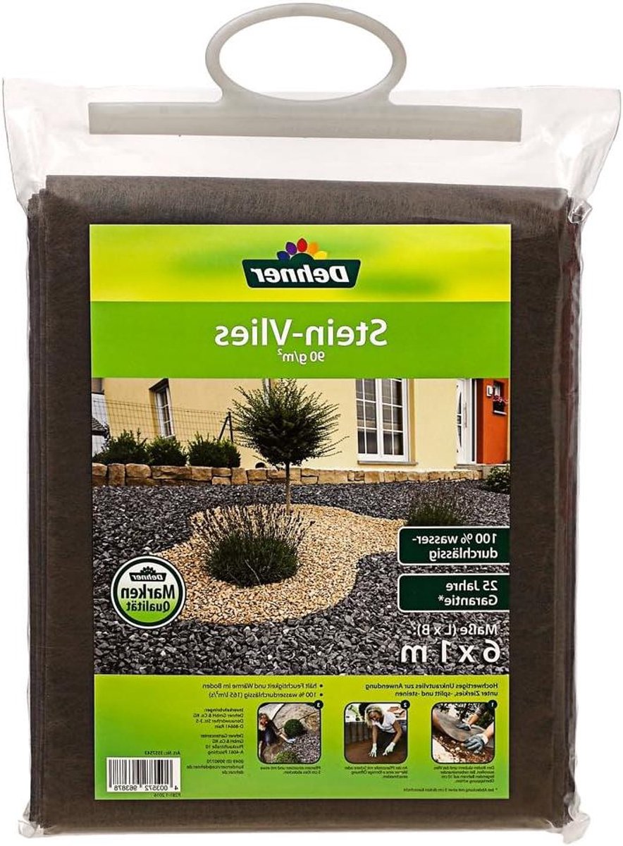 Steenvlies Bodembedekker - Weringdoek Tuin - Onkruid Vrij Houden - Waterdoorlatend Materiaal - 6 x 1 m - Bruin