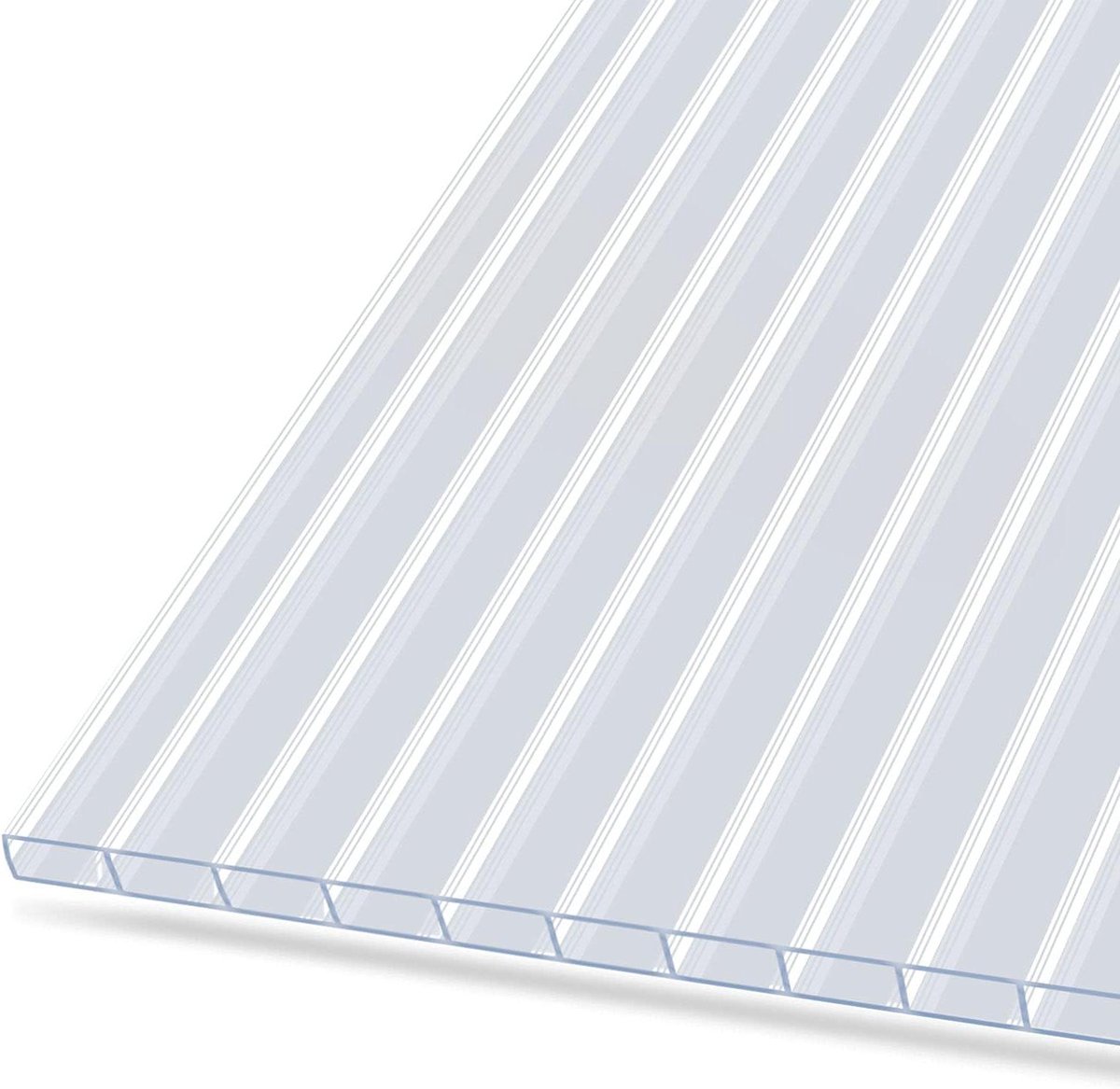 Broeikas platen - Dubbelwandige platen - Tuinbouw projecten - Hoge vormbaarheid - 605 x 121 cm - Transparant