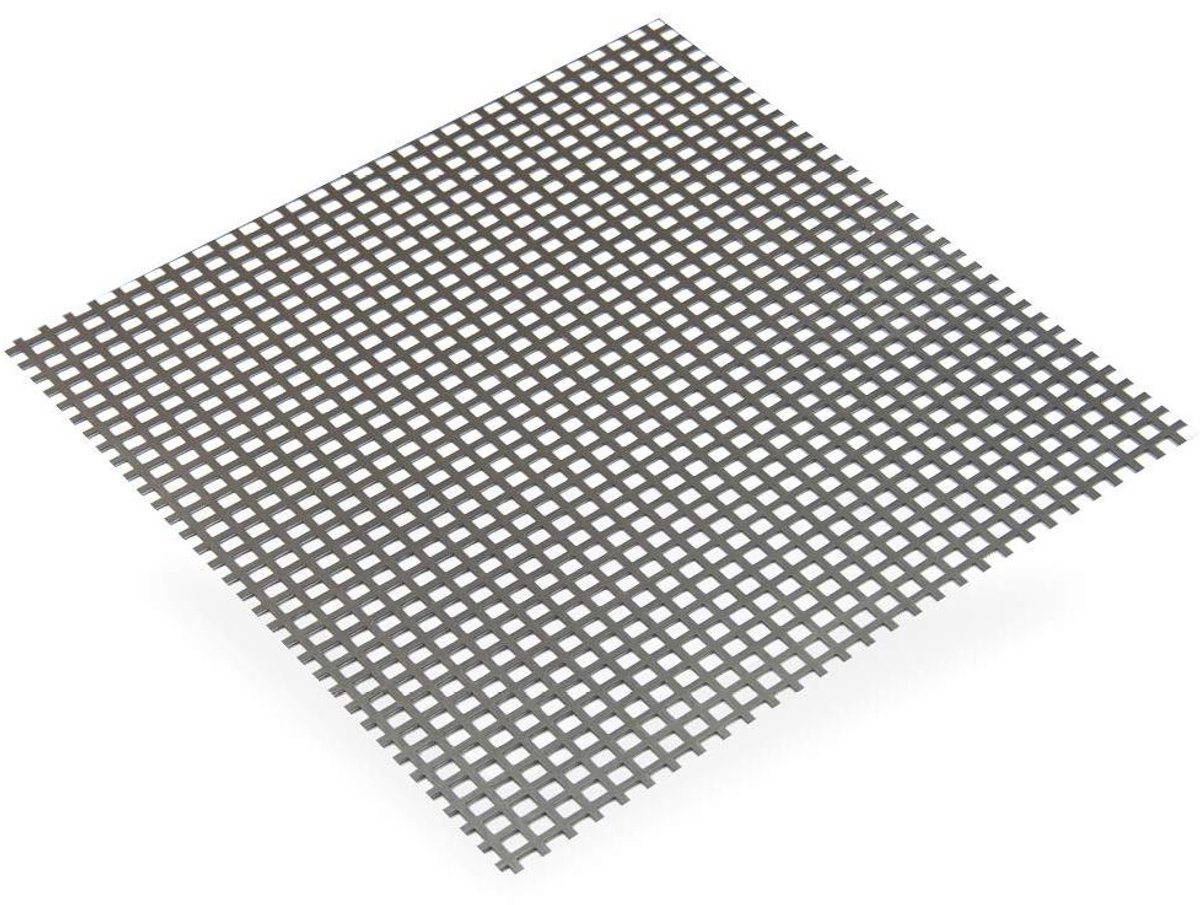 Aluminium Plaat - Metaalplaat Vierkant - Metaalbewerking - Geperforeerd Ontwerp - 500 x 250 x 1 mm - Aluminium