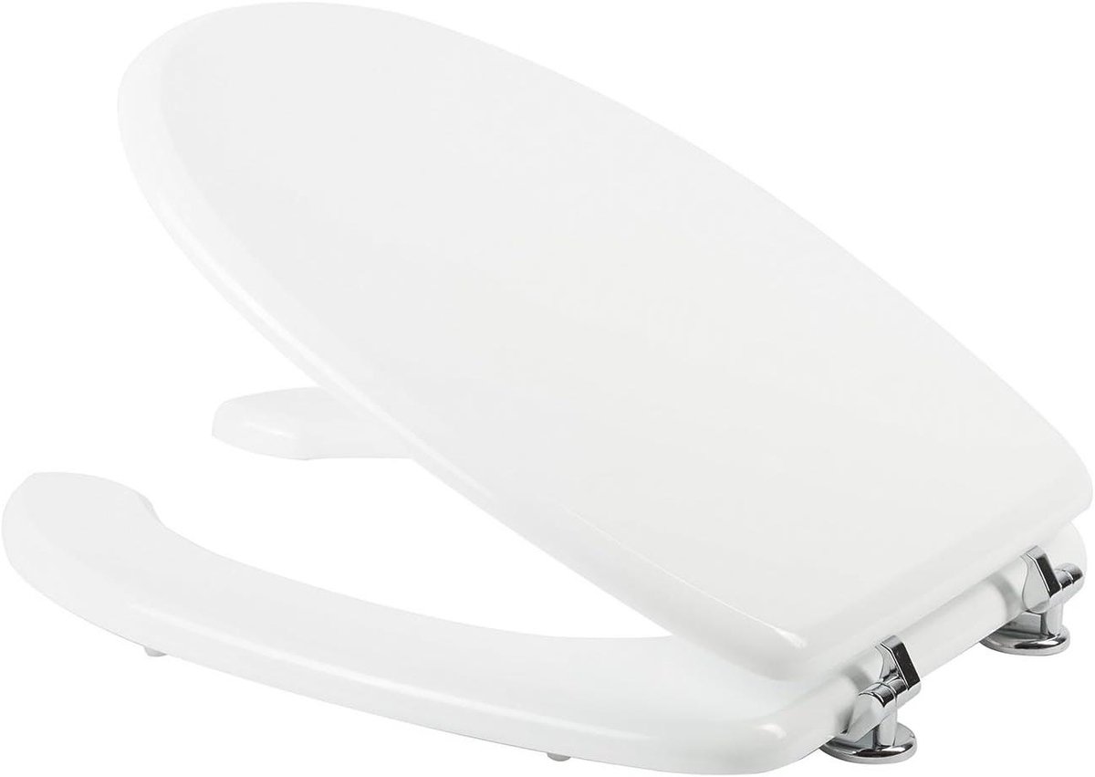 Toiletbril - WC-bril - Badkamer Hygiëne - Glad en poriënvrij - 4064 cm breed - Wit