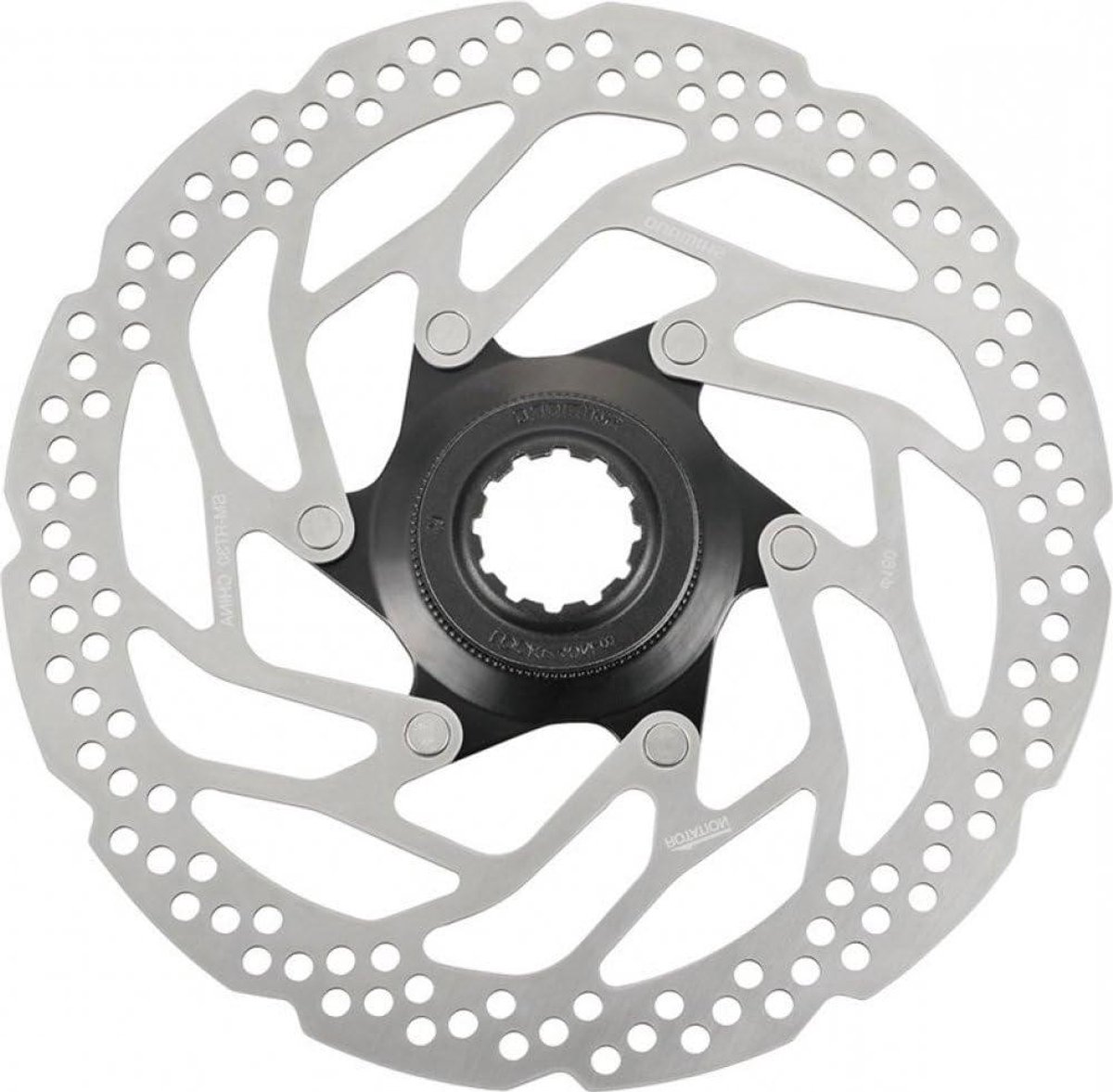 Remschijf - Remrotor Fiets - Fietsremmen Verbeteren - Center Lock Bevestiging - 180 mm - Zwart