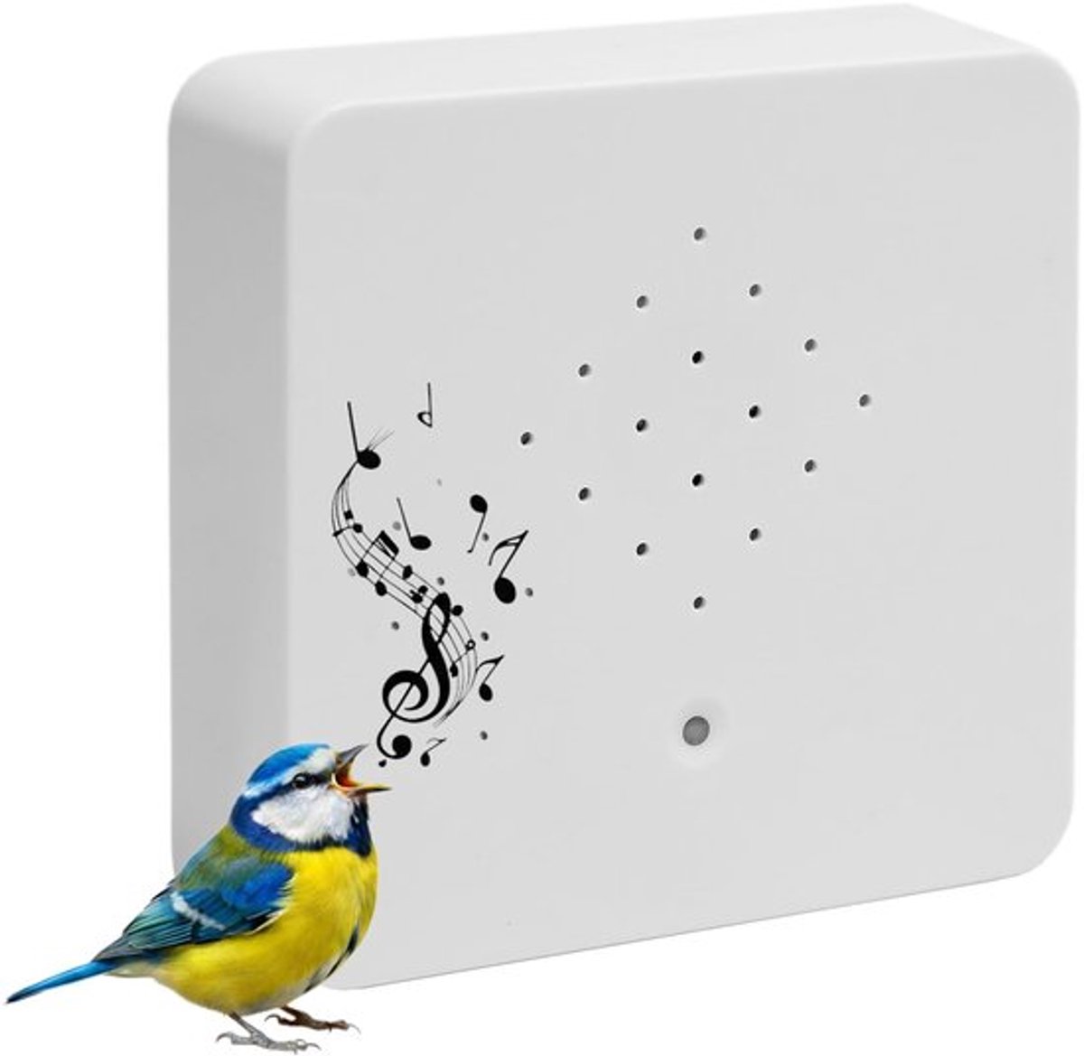Vt products - Witte geluidsbox - Vogelgezang - Decoratieve klankkast