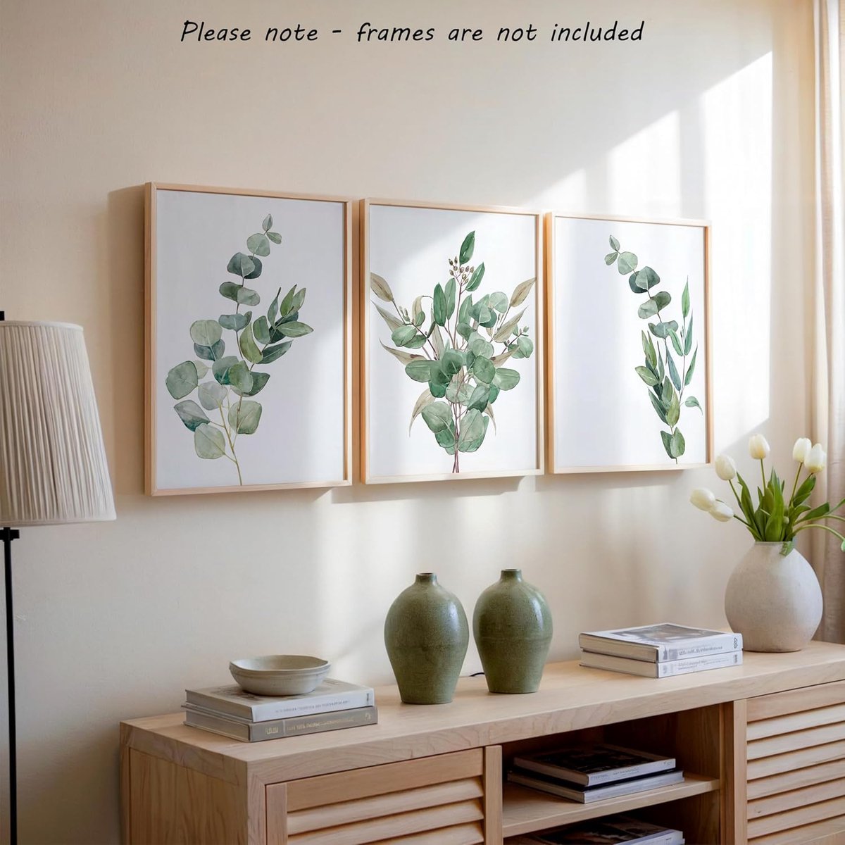 botanische kunst aan de muur, set van 3 niet-ingelijste afdrukken, abstracte tropische plantendecoratie, woonkamer slaapkamer, badkamer poster huisdecoratie, groene bladeren plant (A3) — cadeau in Wonen & Interieur - foto 8