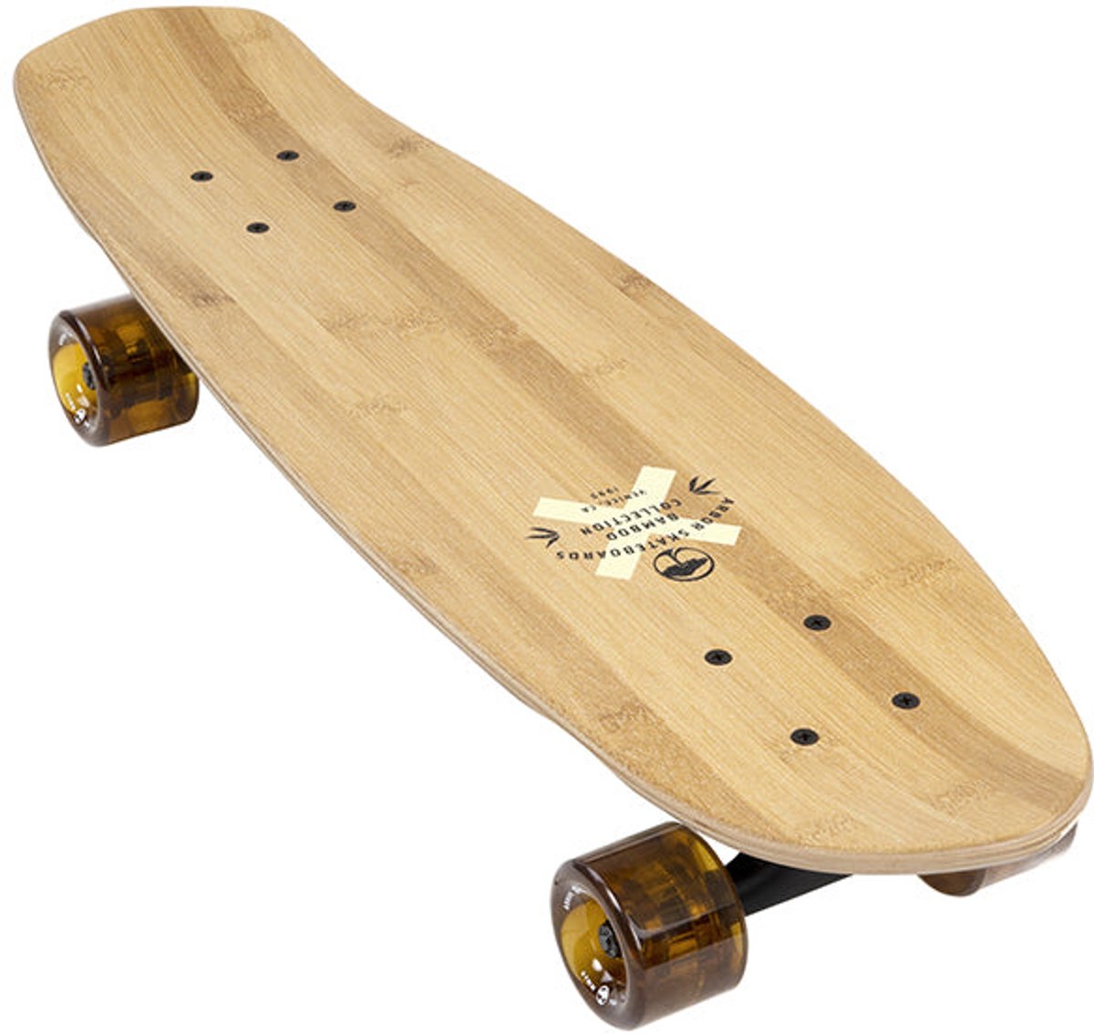 Arbor Bamboo Pocket Rocket White/Black 27 Cruiser